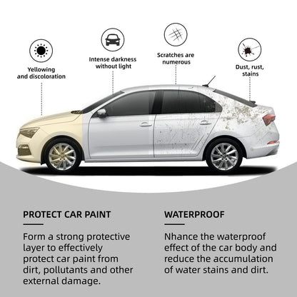 🚗Titanium Ceramic Wax Cream – 9H Hardness, Long-Lasting Shine & Protection ✨--Professional Car Detail Shop Grade | Hydrophobic & Easy to Use
