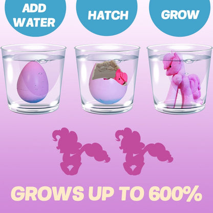 🦄6-Pack Hatching Growing Unicorn Eggs for Boys & Girls, Birthday Easter Basket Stuffers Crafts Gift