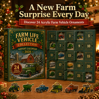 🎄 24-Day Vehicle Advent Calendar – Tractors, Trains & Big Machines 🚜🚂