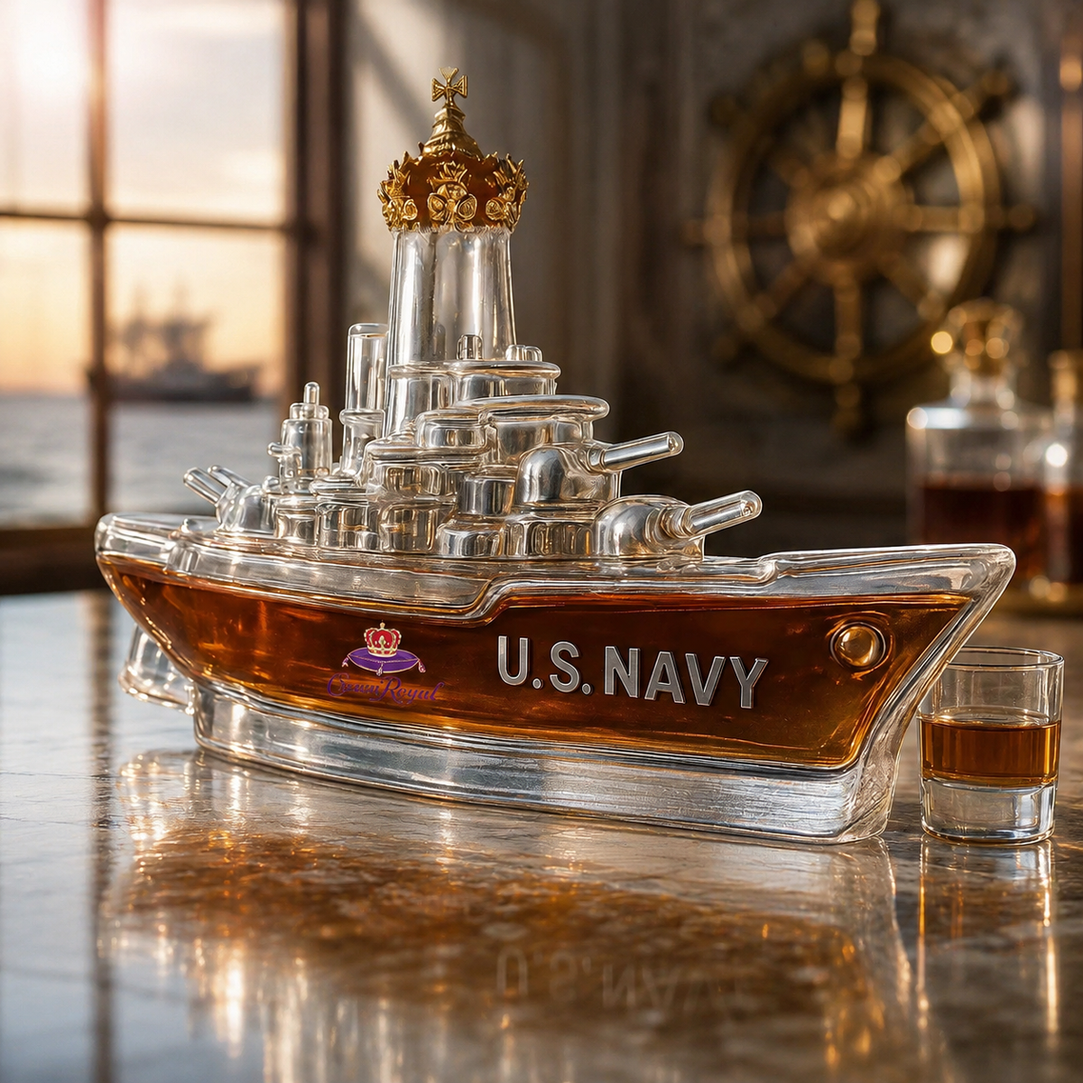 ✨ Premium Whiskey Decanters Eagle🦅💀🐙🚜⚓🚚🐶 A Masterpiece of Craftsmanship and Strength