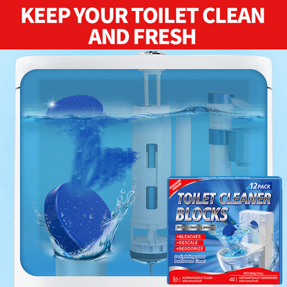 🚽 Toilet Bowl Cleaner Tablets | 🔥 Buy 1 Get 1 Free & Buy 2 Get 2 Free | ✨ Auto Bleach, Descale & Deodorize