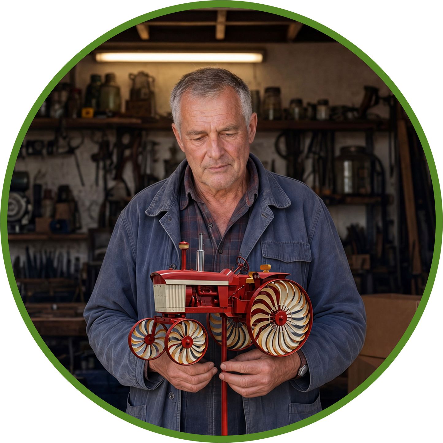 🏆Last Day Promo: 49% OFF -🚜Earl's Handmade Tractor Wind Spinner‑ 🇺🇸Buy 2 & Get FREE Shipping Today!