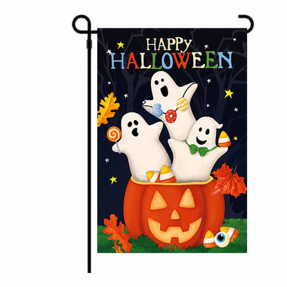Light Up Your Yard This Halloween! Spooky Solar LED Garden Flags for Outdoor Decor