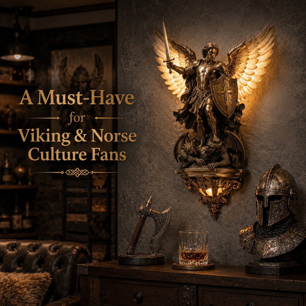 🔥Last Day 49% OFF - 2026 Odin Wall Lamp – The Allfather’s Watchful Light🛡️