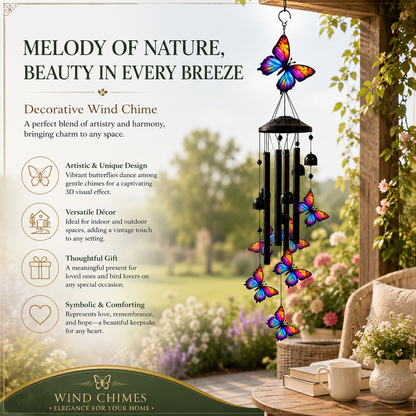 Cardinal Memorial Wind Chime Hanging Ornament for Garden and Patio