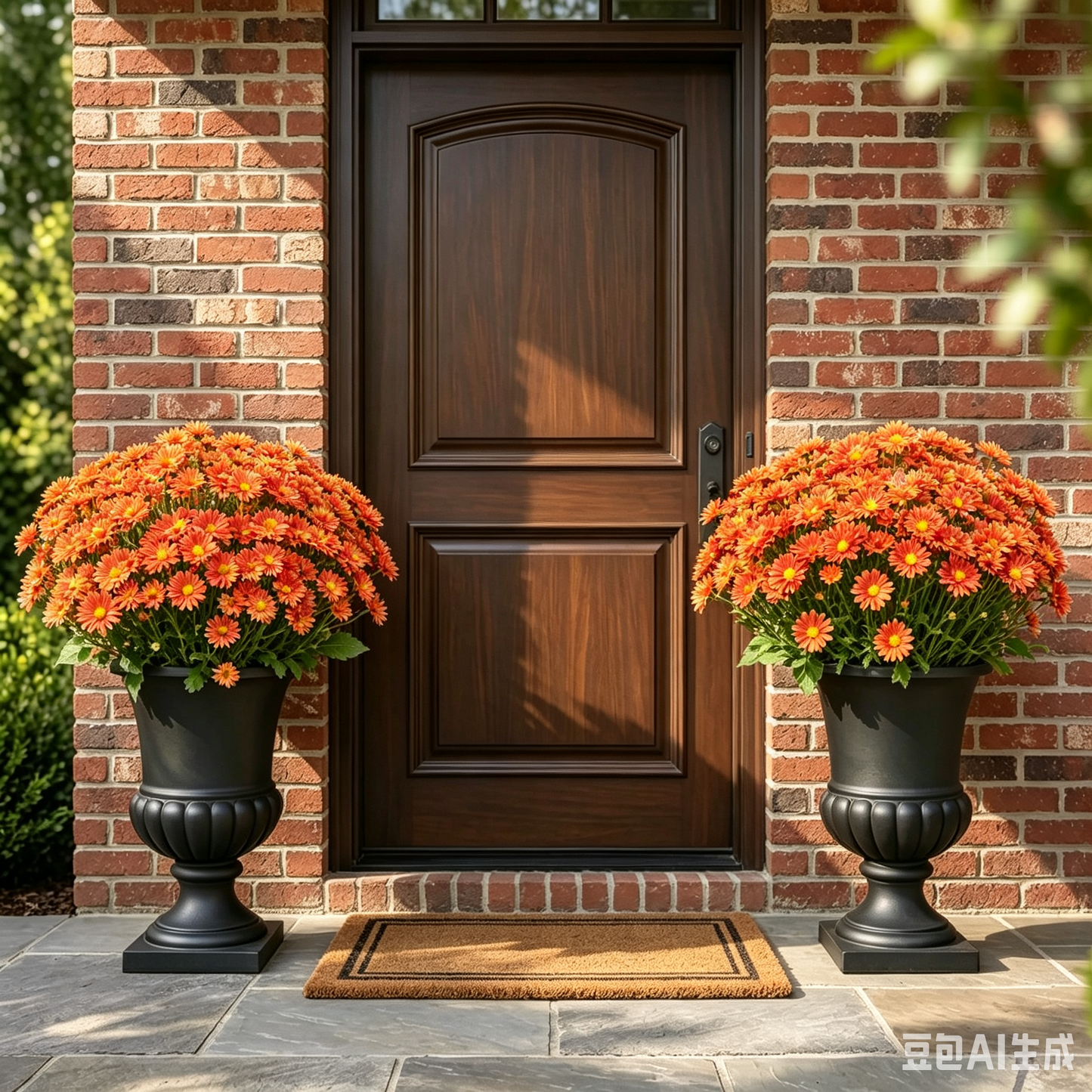💥Last Day 70% OFF🌼- Artificial Outdoor Sunset Mums Flowers - UV resistant, Waterproof, Windproof