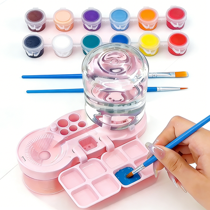 🔥🔥🔥Brush washing artifact Mess-free  🎨🎨🎨