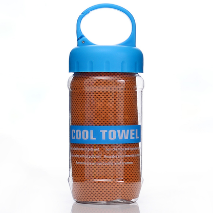 🧊Summer Instant Chill Cooling Towel | Portable Bottle Pack Heat Relief Towel For Gym, Hiking & Outdoor