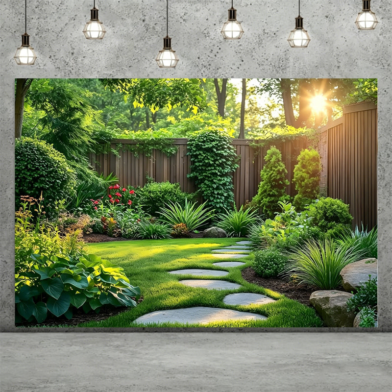 Ultra-Realistic Enchanted Forest Butterfly & Floral Backdrop Banner – Magical Outdoor Party Decoration