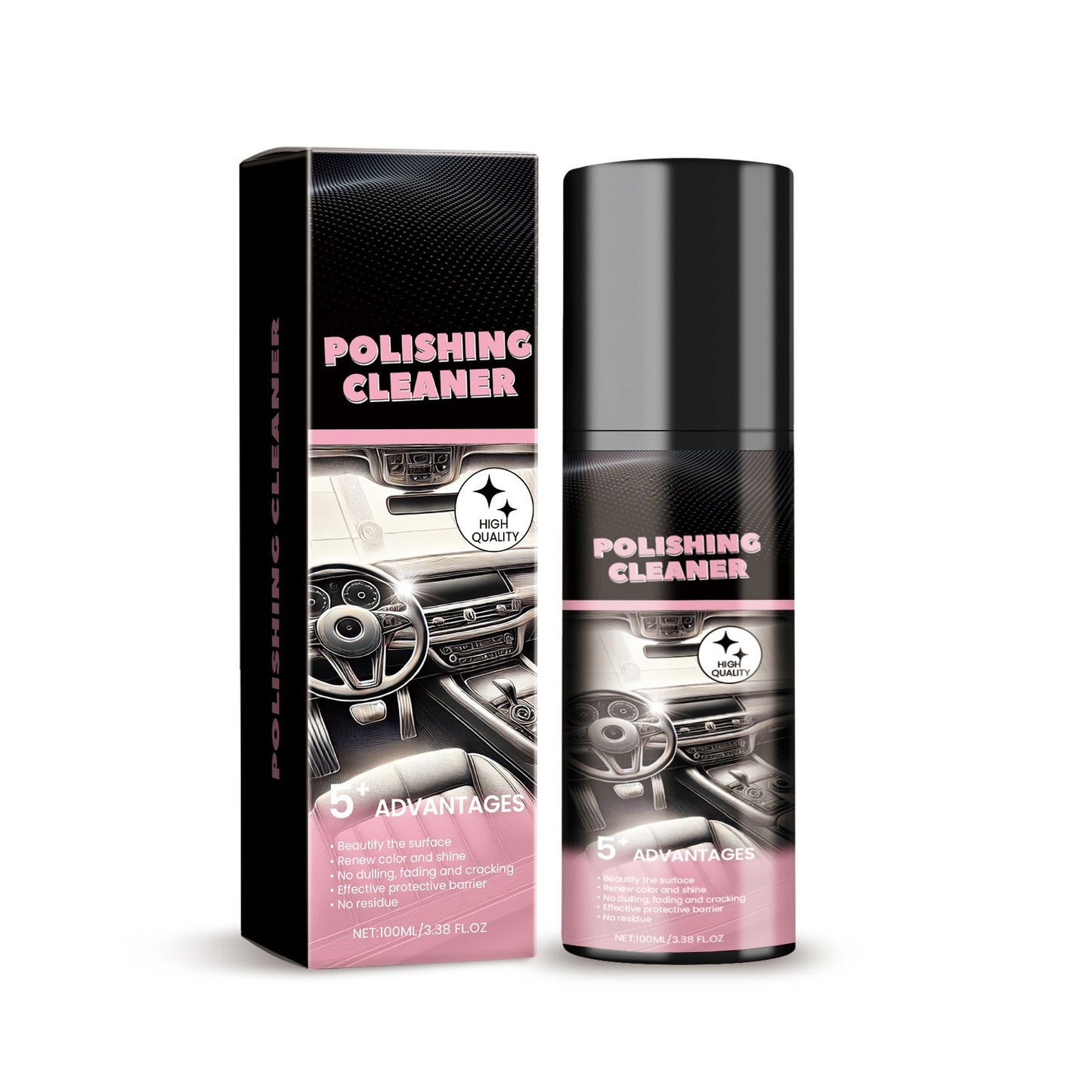 🔥HOT SALE 50% OFF -Car Detailer Spray🚗Polish & Protect Leather, Plastic & Rubber