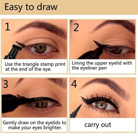 🔥Hot Selling!Double-headed wing seal eyeliner