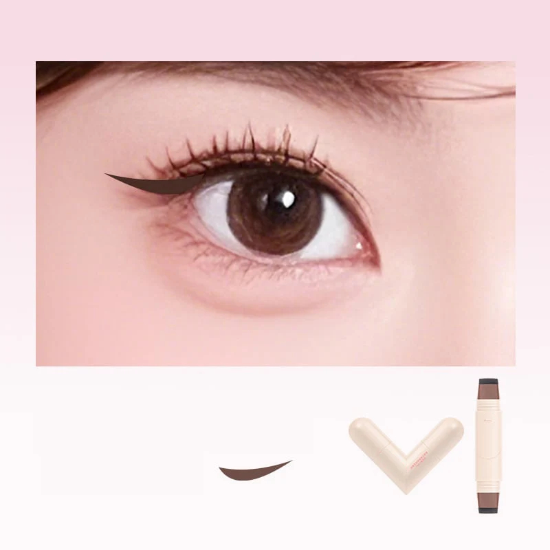 🔥🔥🔥Rotating Eyeliner Stamp Pen – Dual-Head Design with Wing Stamp, Quick-Dry, Long-Lasting