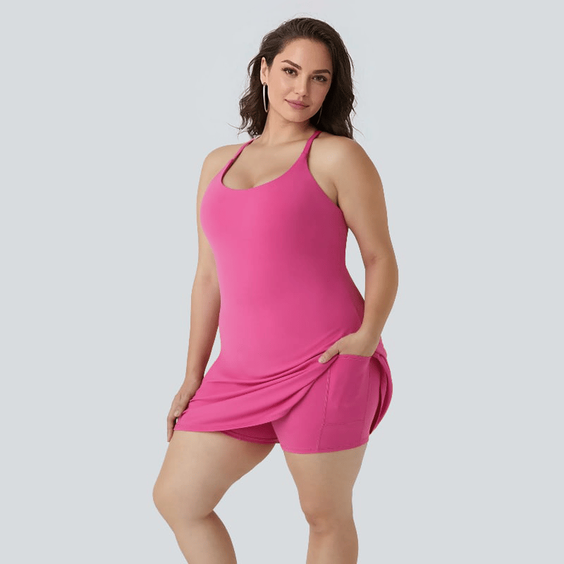 🌈Athletic Dress with Unique Built-in Shorts✨
