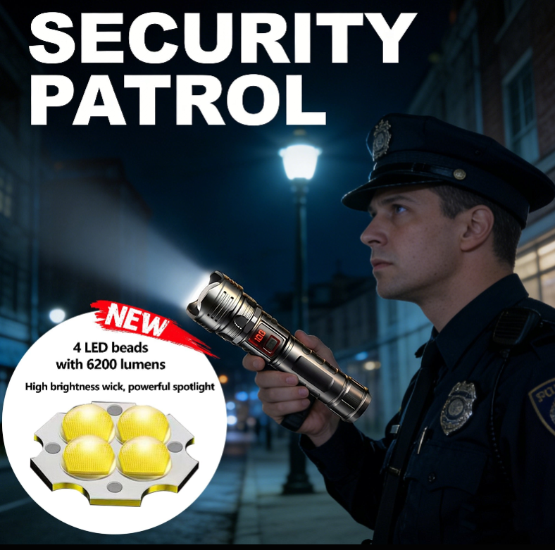 ✨Rechargeable LED Flashlight - High Lumen, Waterproof, Ultra Bright Flashlight for Emergencies