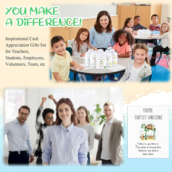 Last Day 49% OFF🎁50 Sets Employee Appreciation Gifts – Funny Resin Animals with Thank You Cards (150 pcs)