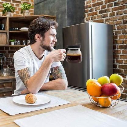 💕49% OFF💖☕ 16 Oz Glass Coffee Mug – Coffee Pot Style