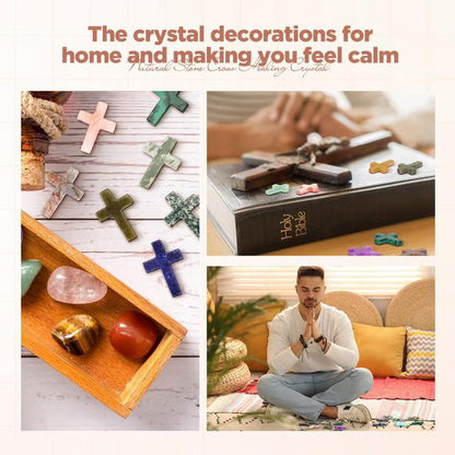 ✝️ Handmade Natural Crystal Crosses