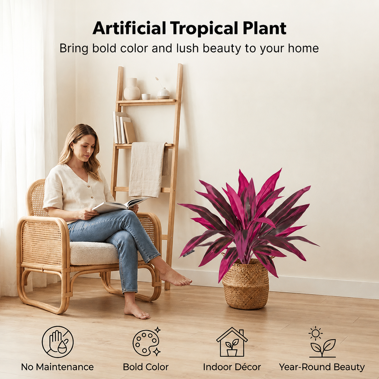 🎁Only 5 Sets Left In Stock! 🎁EXTRA 30% OFF Ends Today! Our customers report that just 3–5 bundles instantly transform dull patios, porches & living spaces into a lush tropical paradise with zero maintenance needed!