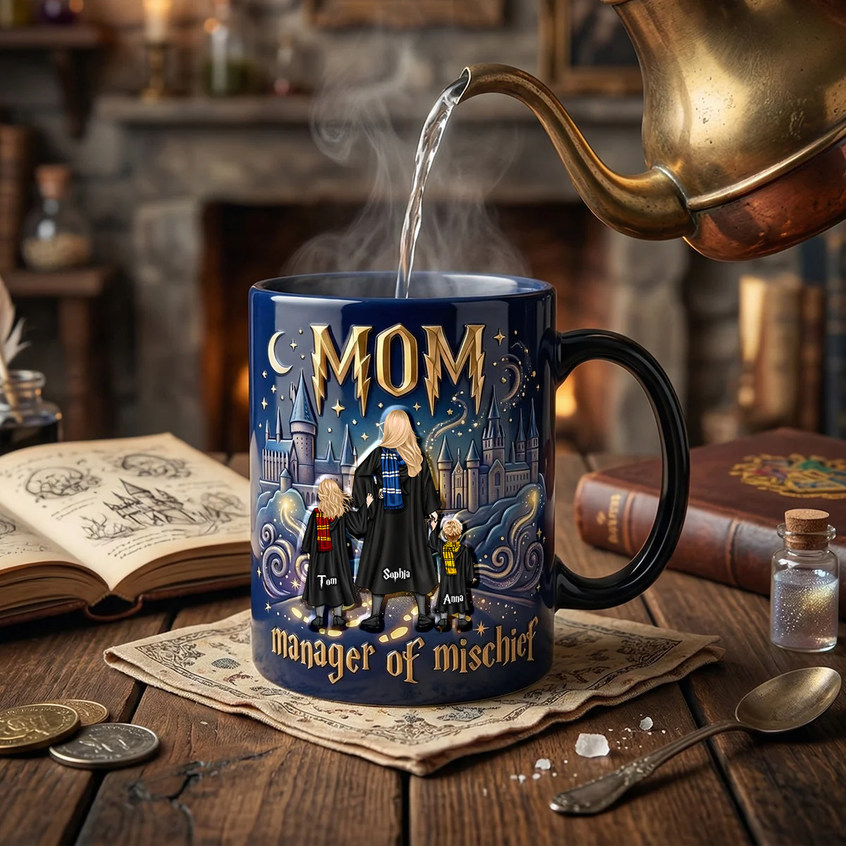 【MothersDayGift】🔥 Final Day – 50% OFF 🔥🧙That 'Hot Coffee' Magic: Watch Her Fantasy School Mom Side Come to Life ☕✨