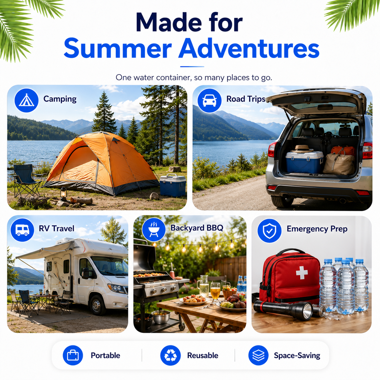 ☀️ Summer Limited 50% Off 💧 – Faucet Foldable Water Container | Ideal for Road Trips, Parties, Hurricane Prep & Home Daily Use