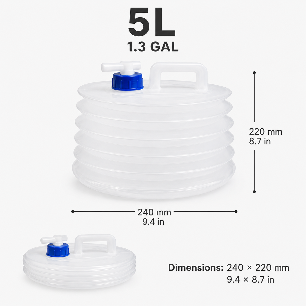 ☀️ Summer Limited 50% Off 💧 – Faucet Foldable Water Container | Ideal for Road Trips, Parties, Hurricane Prep & Home Daily Use