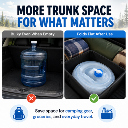 ☀️ Summer Limited 50% Off 💧 – Faucet Foldable Water Container | Ideal for Road Trips, Parties, Hurricane Prep & Home Daily Use