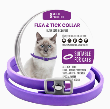 🐾 Natural Essential Oil Pet Pest Repellent Collar 🦟Safe Flea & Tick Protection for Dogs & Cats 💚
