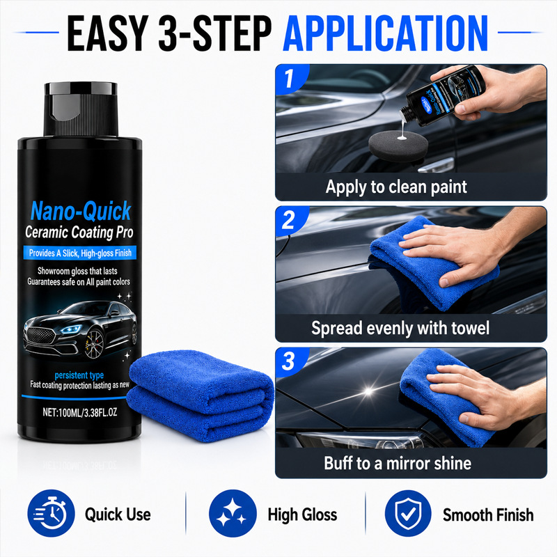 ⏰ Last Day Discount – Automotive Nano Ceramic Coating Spray