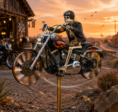 🔥Last Day Promo: 49% OFF 💀-Skull Motorcycle Windmill- 🏍️Buy 2 & Get FREE Shipping Today! 🚚