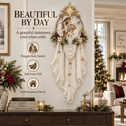 🎁 49% OFF Today | Holy Family Star Veil™ – Meaningful Christmas Wall Decor