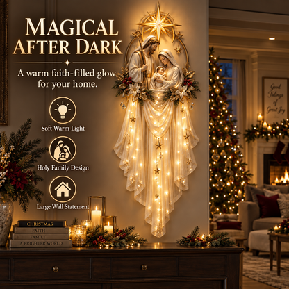 🎁 49% OFF Today | Holy Family Star Veil™ – Meaningful Christmas Wall Decor