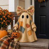 👻 Vintage Patchwork Ghost Lantern 🎃