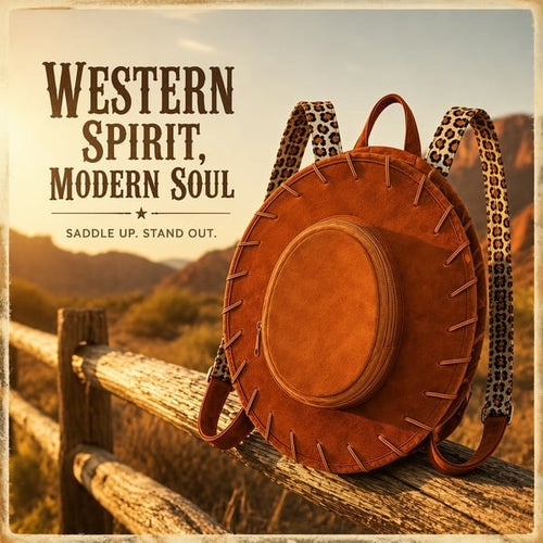 Western Cowgirl Hat Backpack