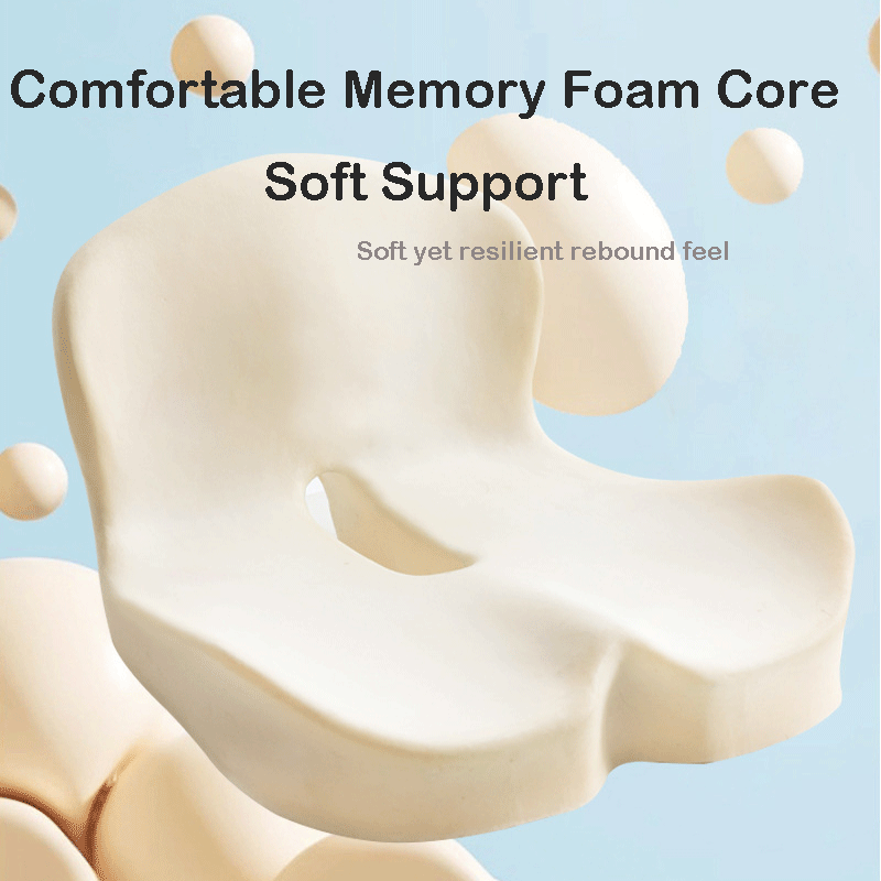 💺 Ergonomic Seat Cushion | 🦴 Tailbone Relief 🧊 Cool & Breathable 🏠 Use Anywhere