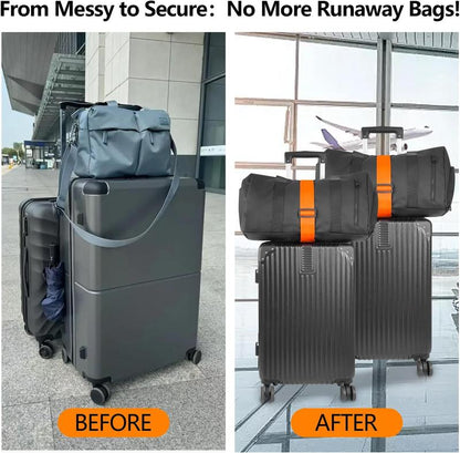 💥Multi Use Strong Adjustable Luggage Connector Straps
