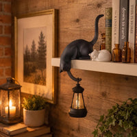 Black Cat Hook with Lantern