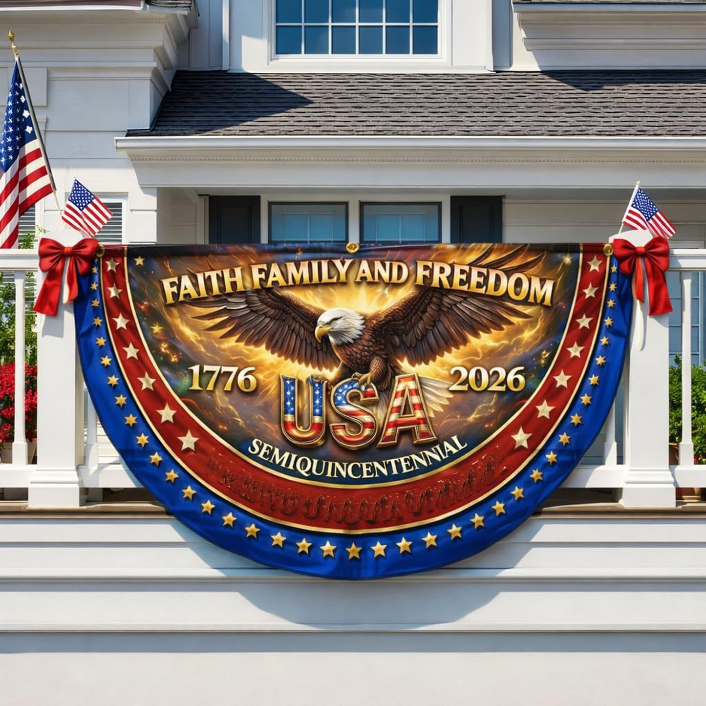 🎖️ Custom 250 Years of Freedom Flag | USA Patriotic Decor