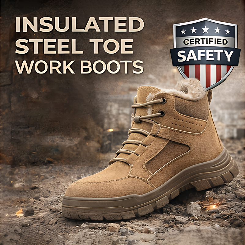 Men’s Comfortable Steel Toe Work Boots – Safe, Comfortable, Everyday Wear