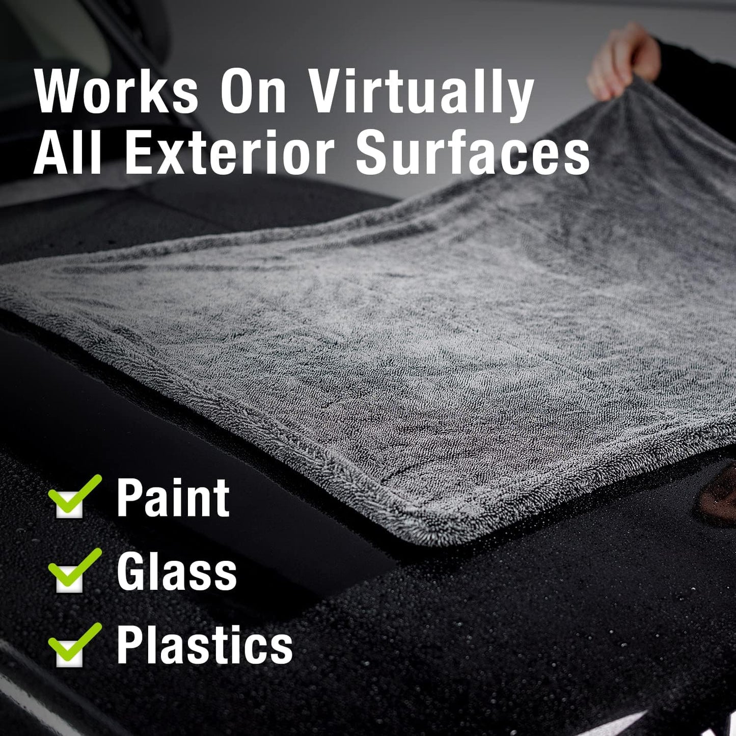 🚨 Hot Clearance! Extra Large Car Drying Towel – 1000 GSM, Quick Dry & No Scratches,Buy More Save More