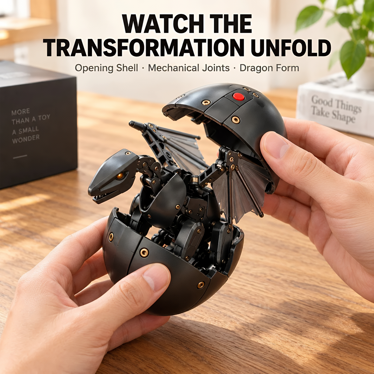 🐉 Guardian Dragon Egg — Transforming Dragon Figure with Sculpted Details