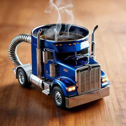 Durable Semi-Truck Shaped Coffee Mug – Handcrafted Resin Mug for Family & Friends 🚛☕