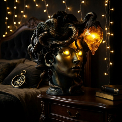 🐍 Medusa Handcrafted Gothic Table Lamp