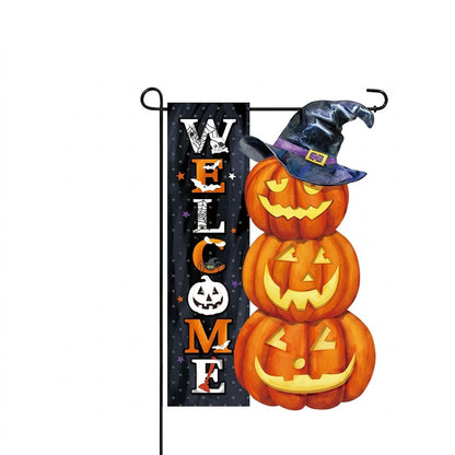 Light Up Your Yard This Halloween! Spooky Solar LED Garden Flags for Outdoor Decor