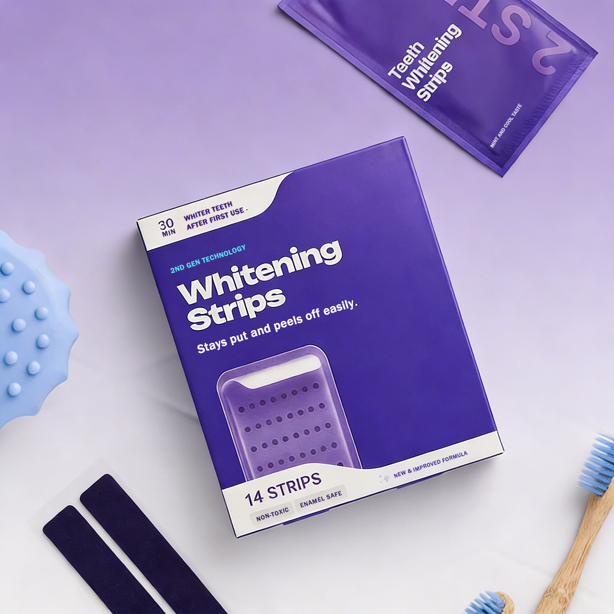 🦷✨Purple Teeth Whitening Strips