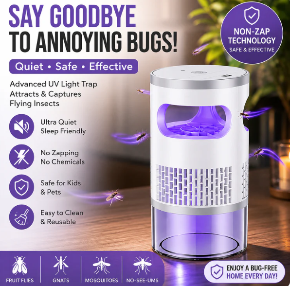 ⏰Last day for a 50% discount! 🦟FOMONEST® QuietGlow Mosquito Killer Lamp™ | Silent Bug-Free Sleep Protection 🌙🦟