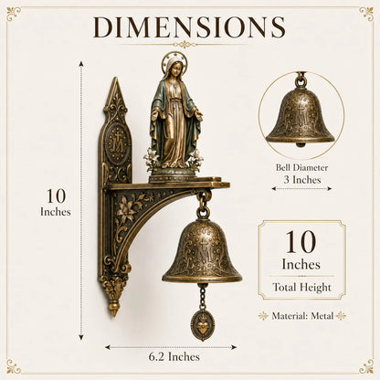 🙏 Our Lady of Grace Wall Bell – A Gift of Faith, Grace & Love 🔔