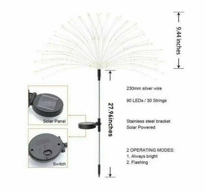 [NEW IN]- Waterproof  Solar Garden  Fireworks Lamp 🎆🎆🎆