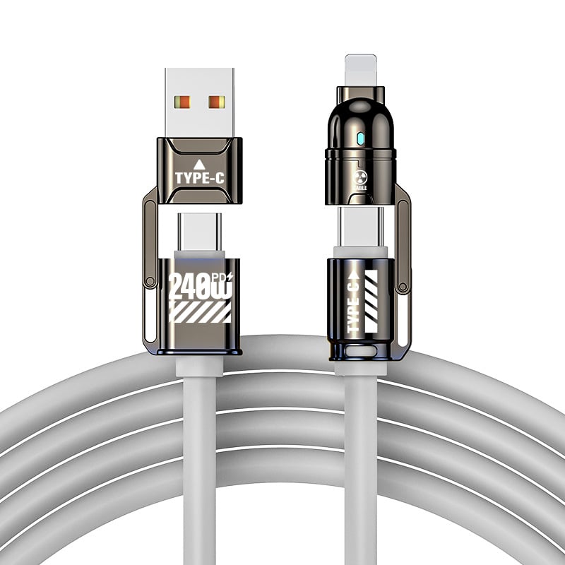 🔥 4-in-1 USB Charging Cable mFish fast charging 240W