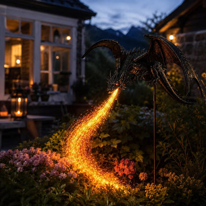 🔥LAST DAY 49% OFF - 🔥Solar Dragon Fire Garden Light