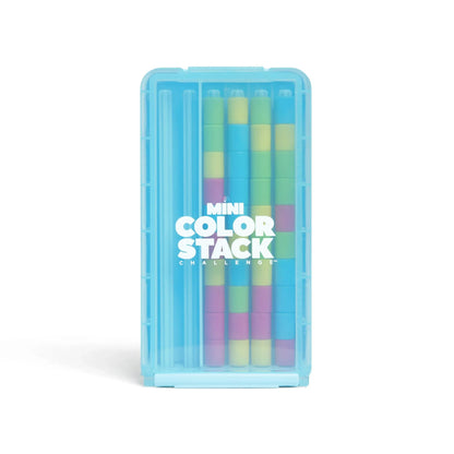 🌈 Mini Color Stack Challenge 🎯 – Portable Brain Teaser Travel Game with 40 Color Rings ✈️